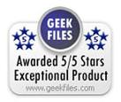 GeekFiles 5 Star Award