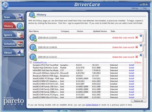 DriverCure History